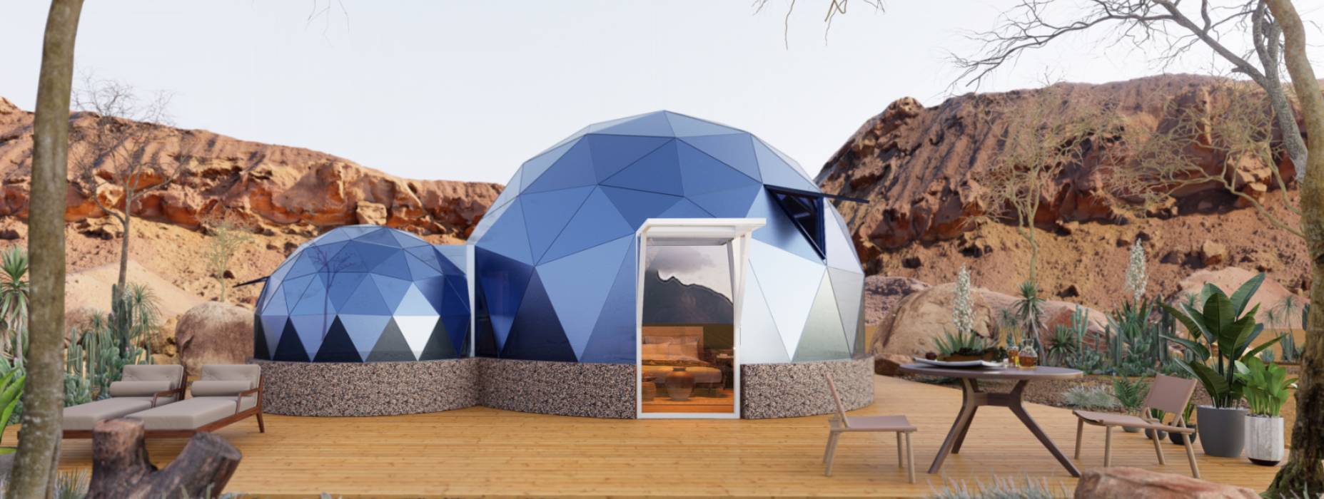 信宜市球形智能光伏玻璃星空房